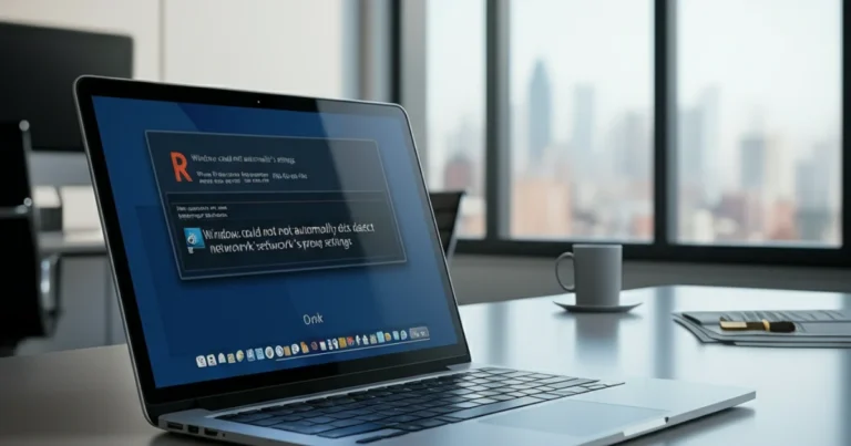 windows could not automatically detect this network's proxy settings