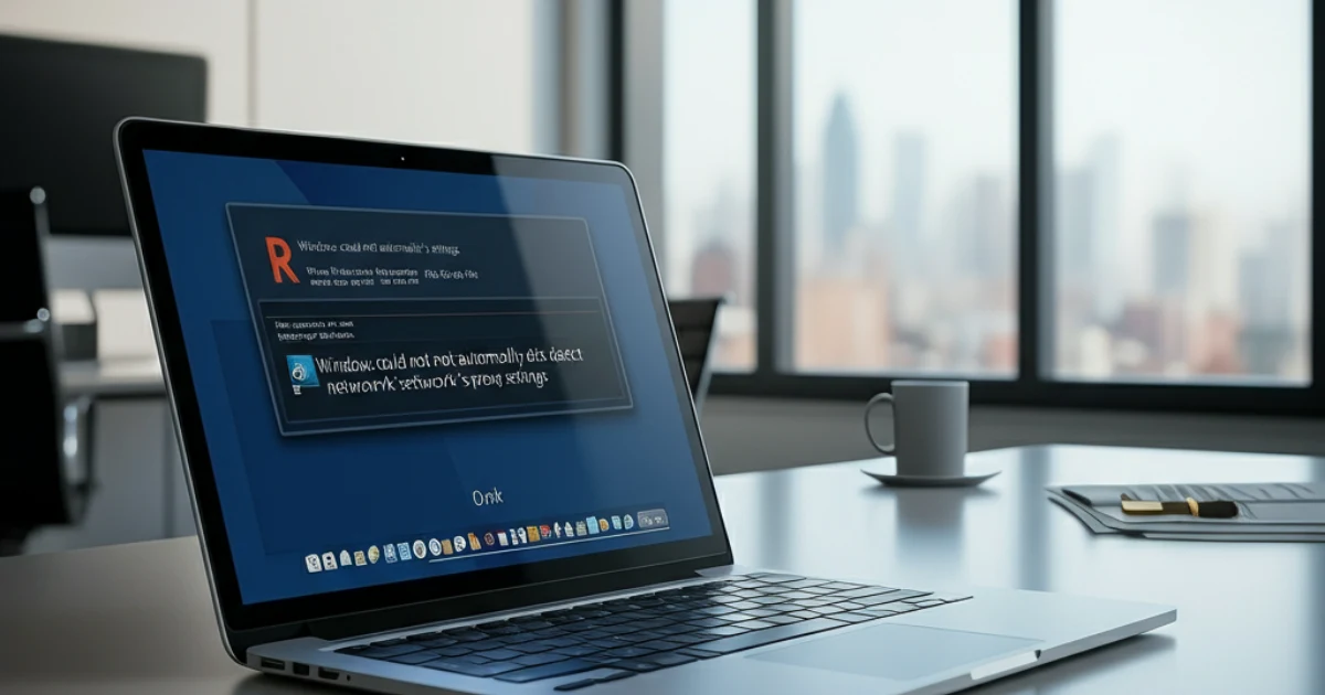 windows could not automatically detect this network's proxy settings